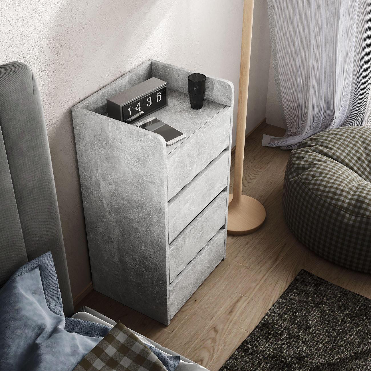 Тумба MFMaster Витто-155 бетон