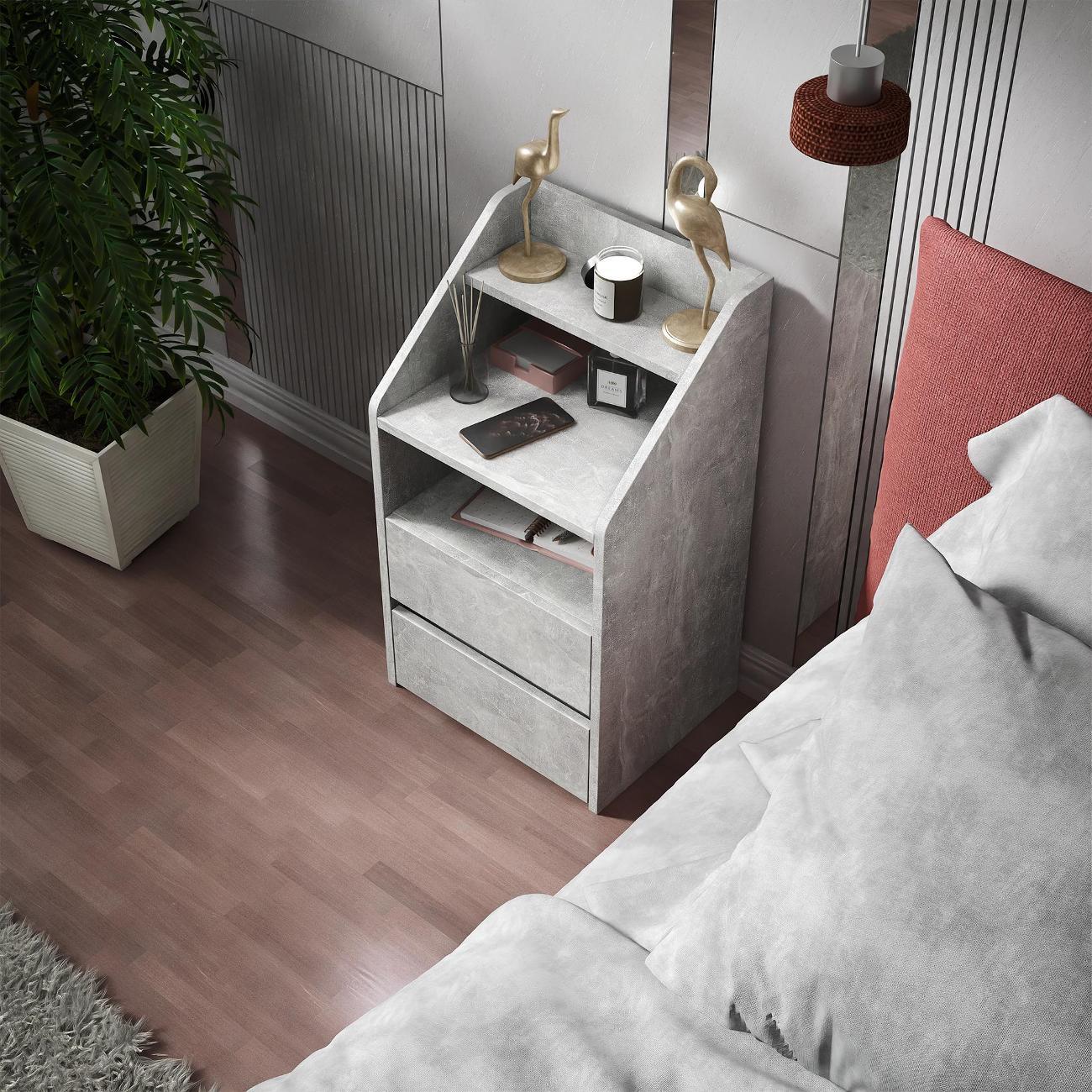 Тумба MFMaster Витто-165 бетон