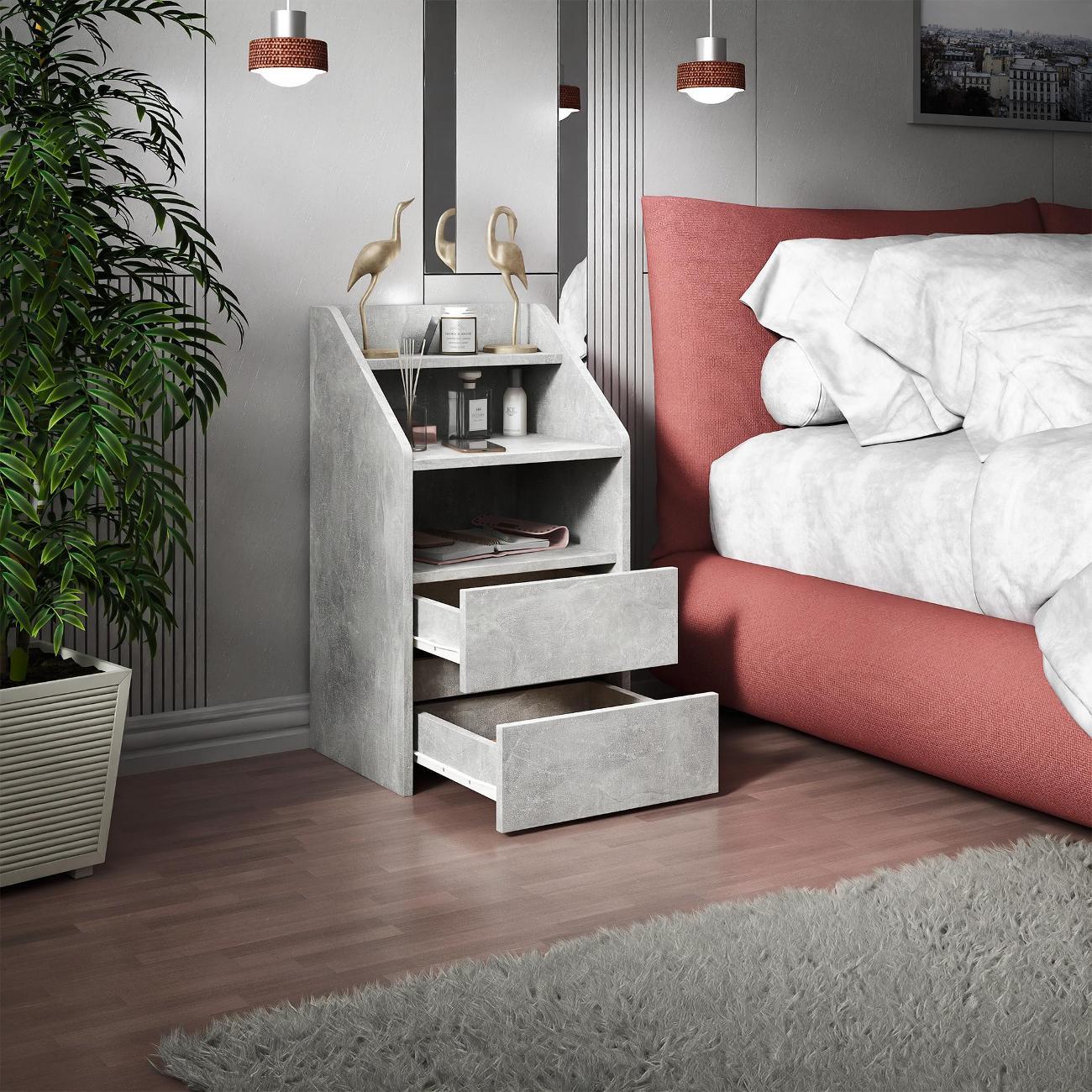 Тумба MFMaster Витто-165 бетон