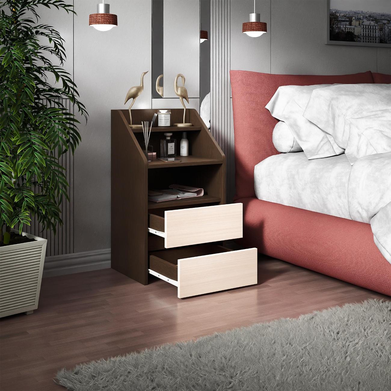 Тумба MFMaster Витто-165 венге-дуб молочный