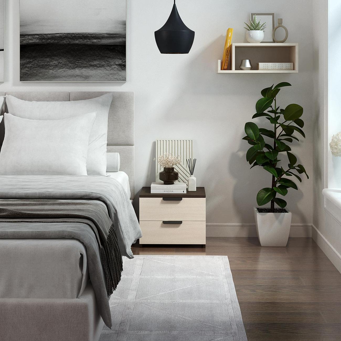 Тумба MFMaster Витто-74 венге-дуб молочный