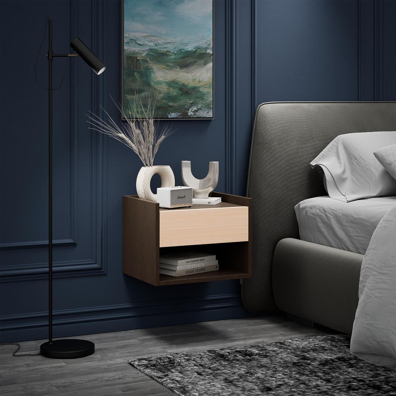 Тумба MFMaster Витто-125 венге-дуб молочный