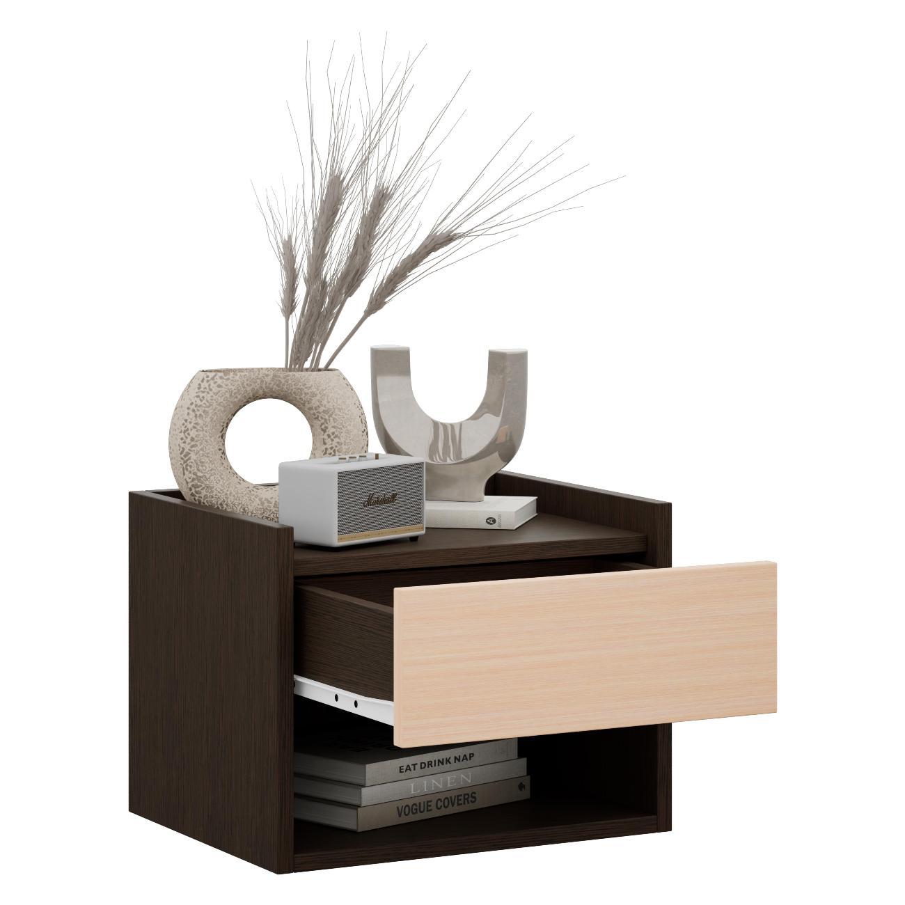 Тумба MFMaster Витто-125 венге-дуб молочный