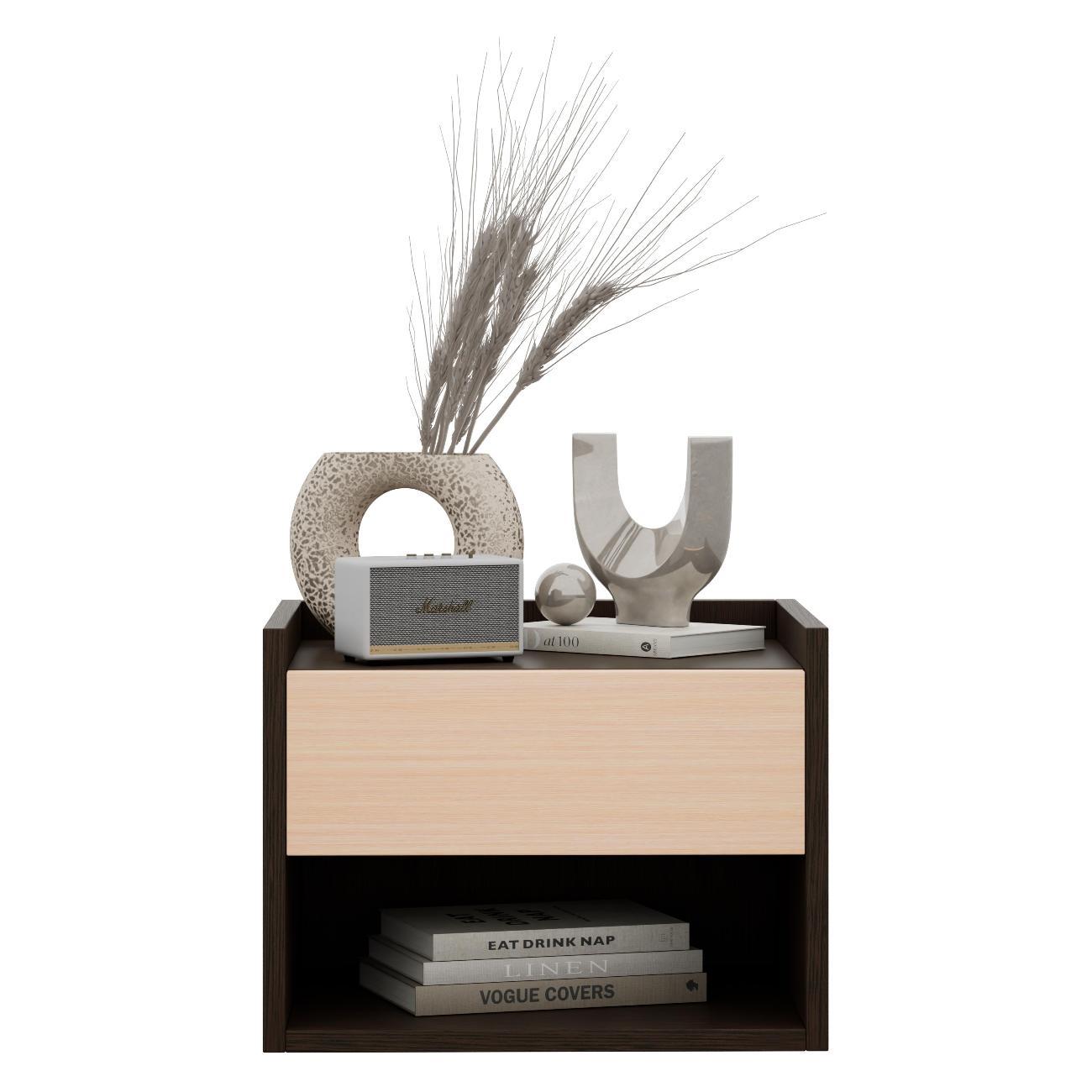 Тумба MFMaster Витто-125 венге-дуб молочный