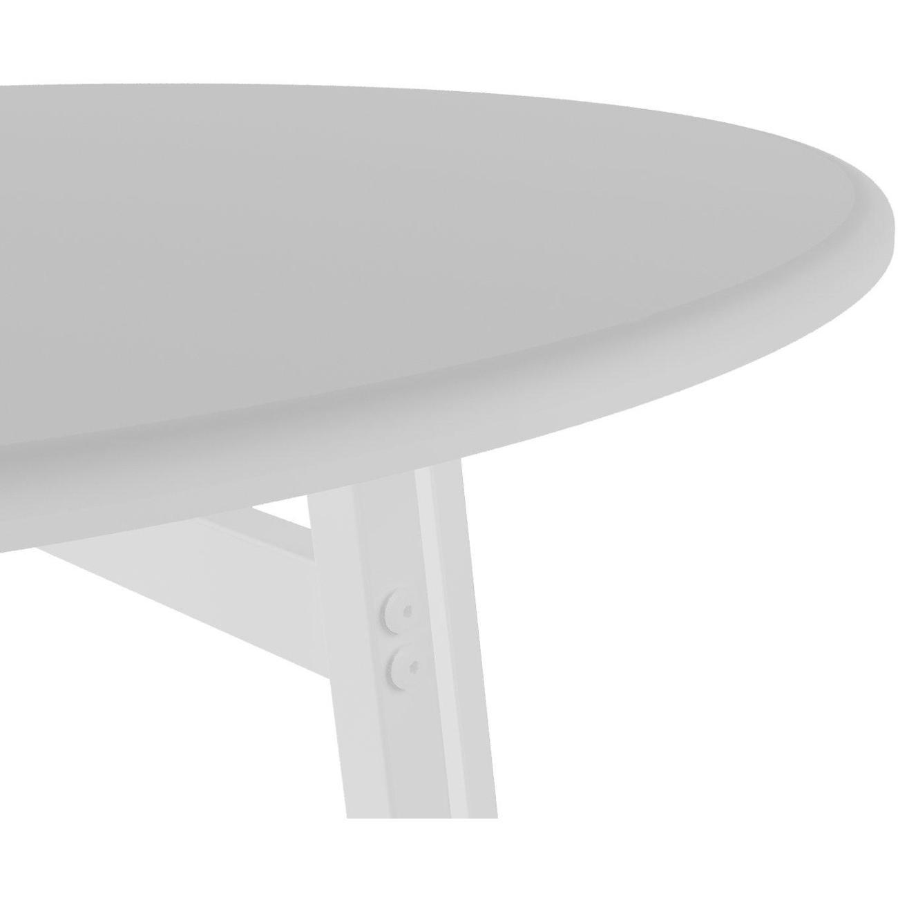 Стол обеденный Калифорния Медисон белый/белый