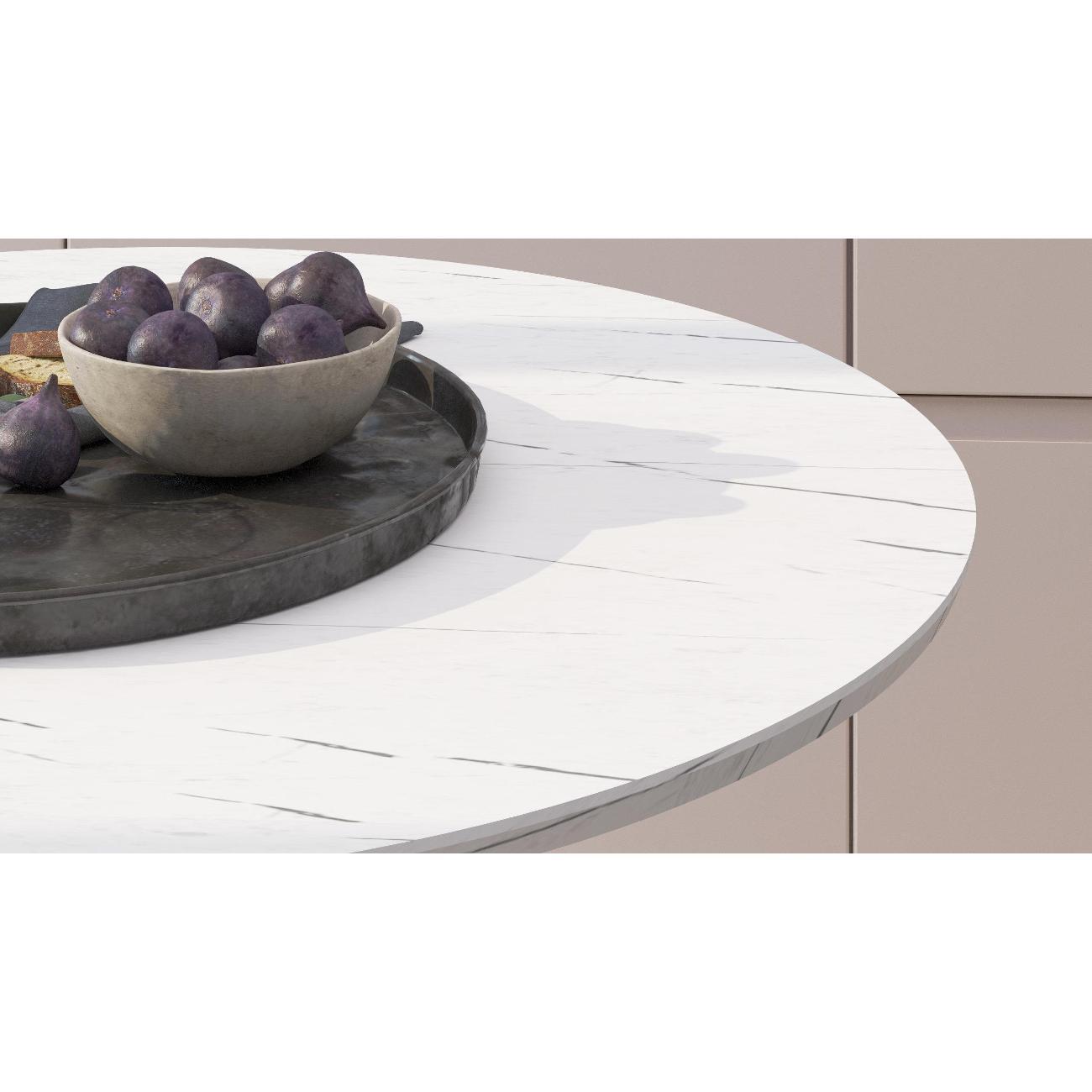 Стол обеденный Калифорния Дейл Белый мрамор