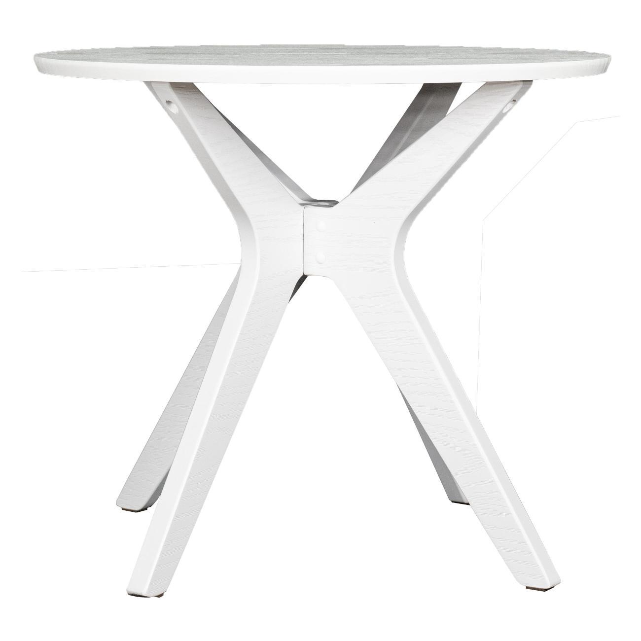 Стол журнальный Мебелик Сабин 1 белый/белый