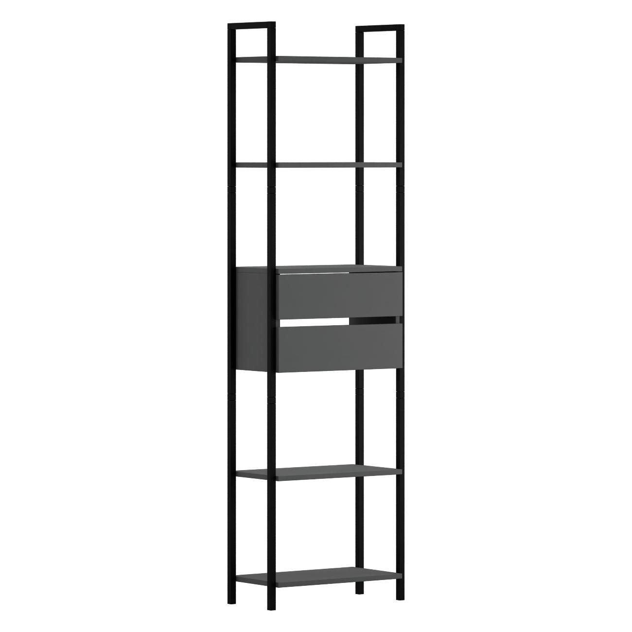 Стеллаж офисный MFMaster Интро-754 бетон