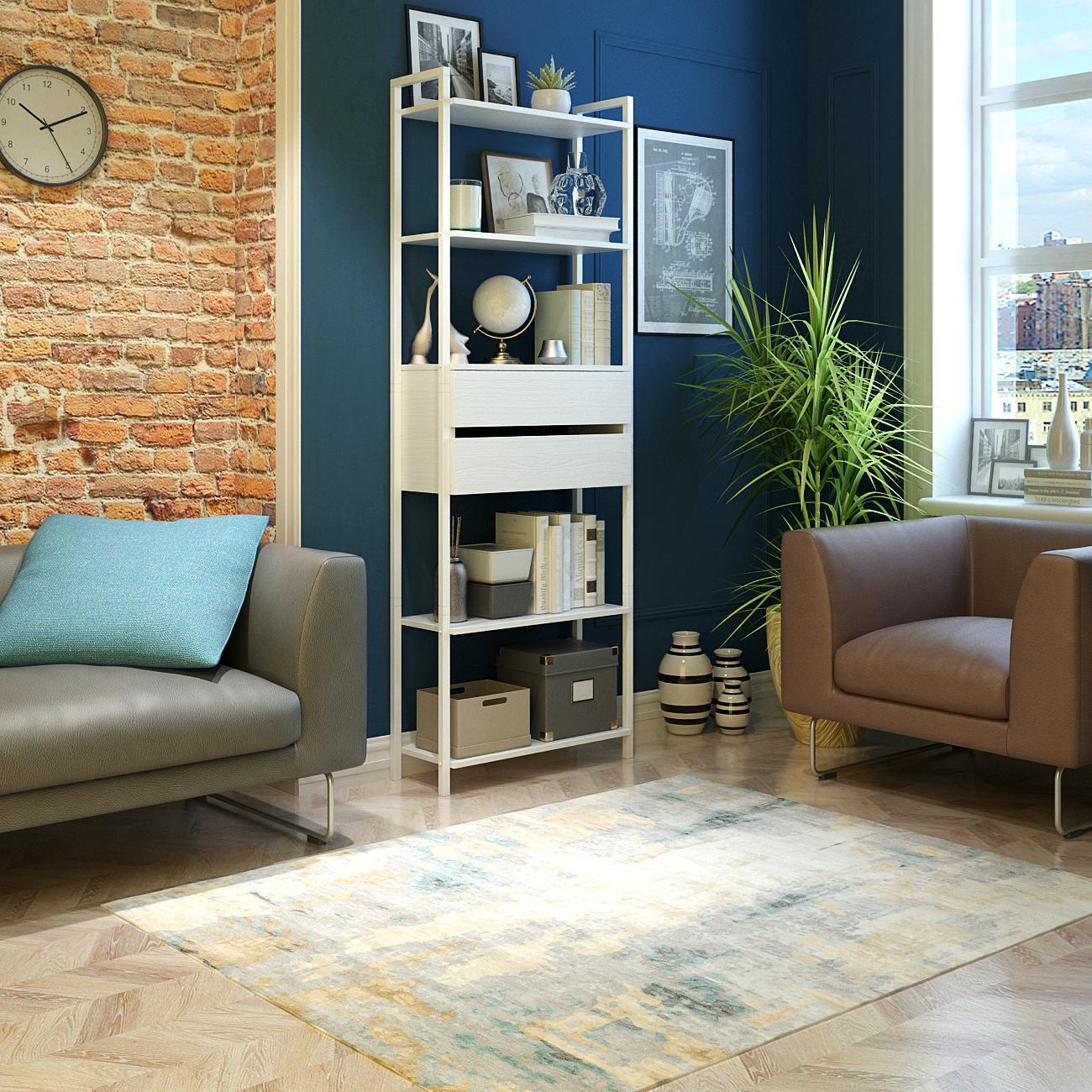 Стеллаж офисный MFMaster Интро-67 дуб крафт табак