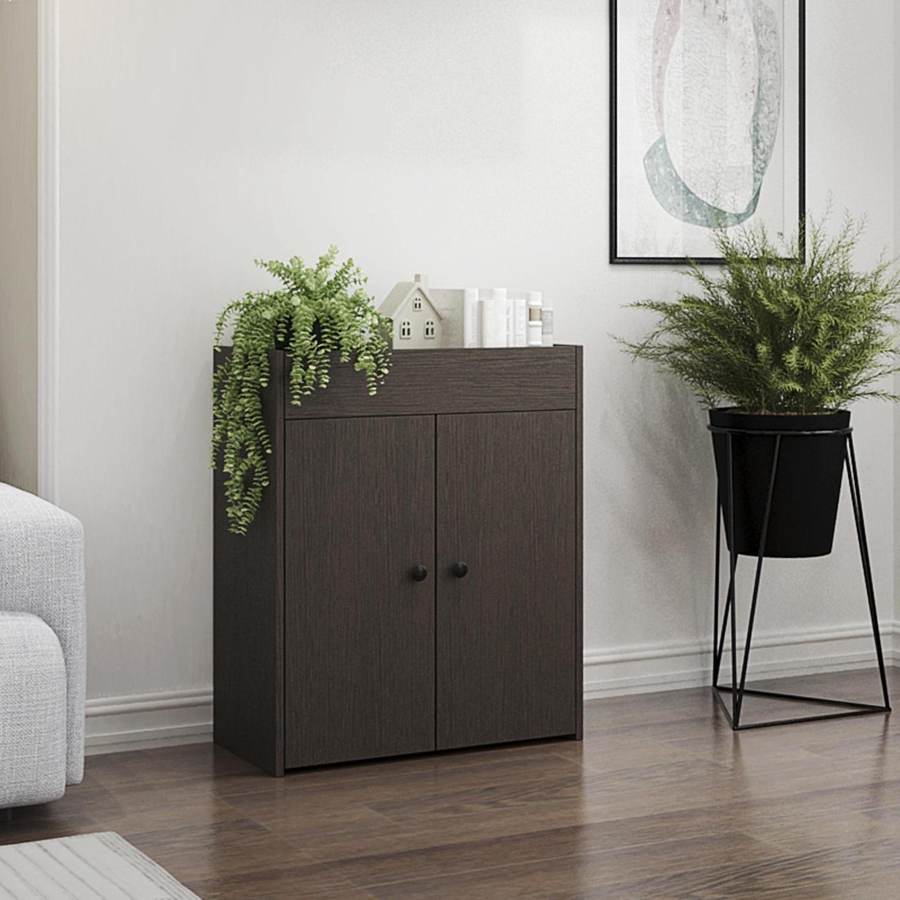 Стеллаж офисный MFMaster Файн-132 дуб крафт табак