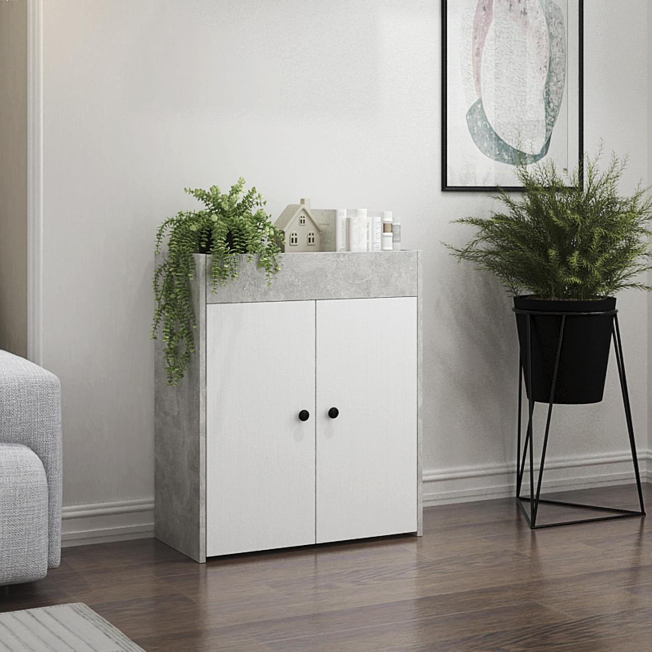 Стеллаж офисный MFMaster Файн-132 оникс