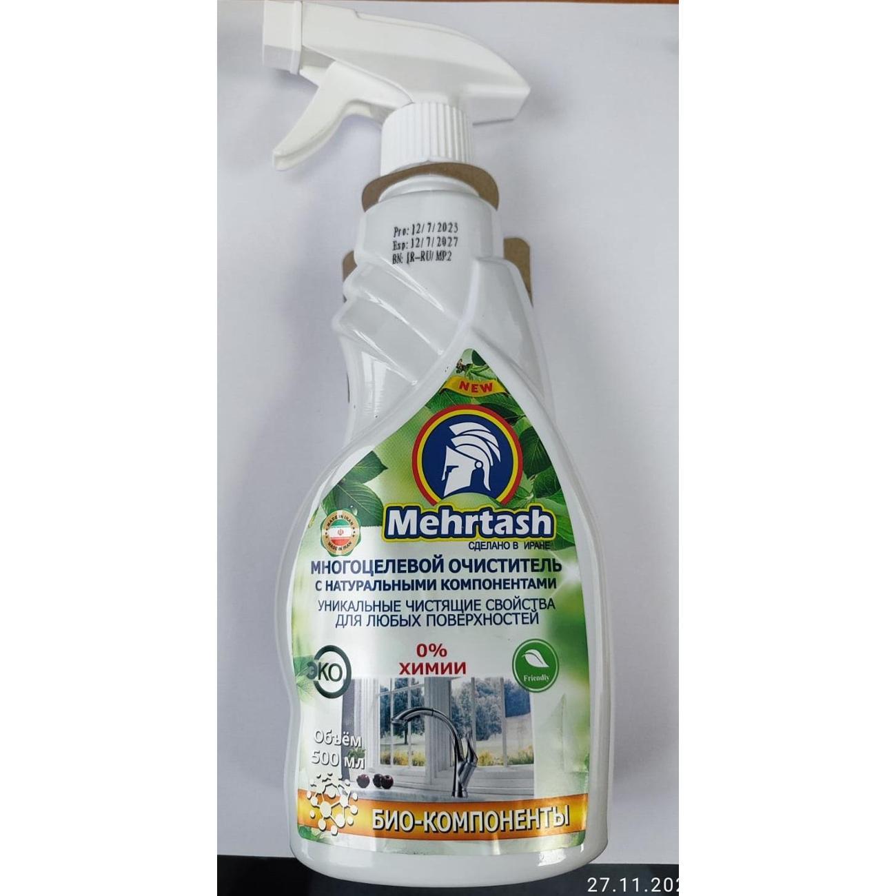 Очиститель универсальный Mehrtash с натуральными компонентами, 500 мл