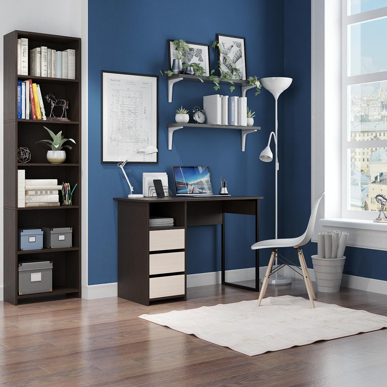 Стол письменный MFMaster Витто-235 венге-дуб молочный