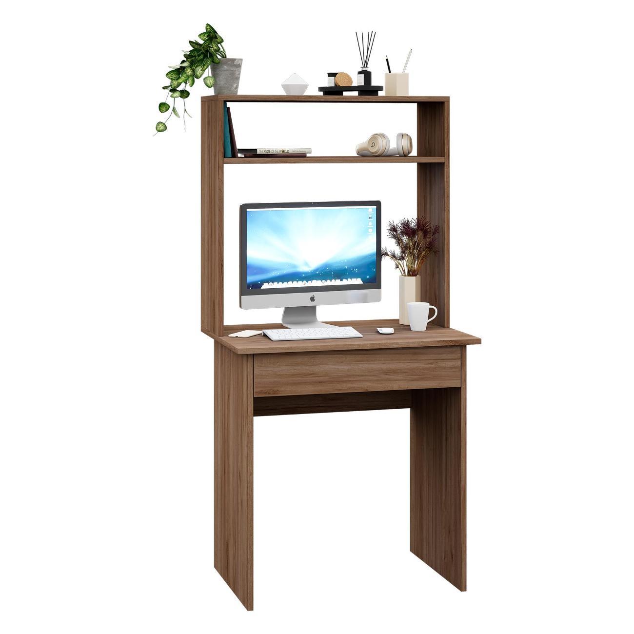 Стол письменный MFMaster с надстройкой Витто-86 дуб крафт табак