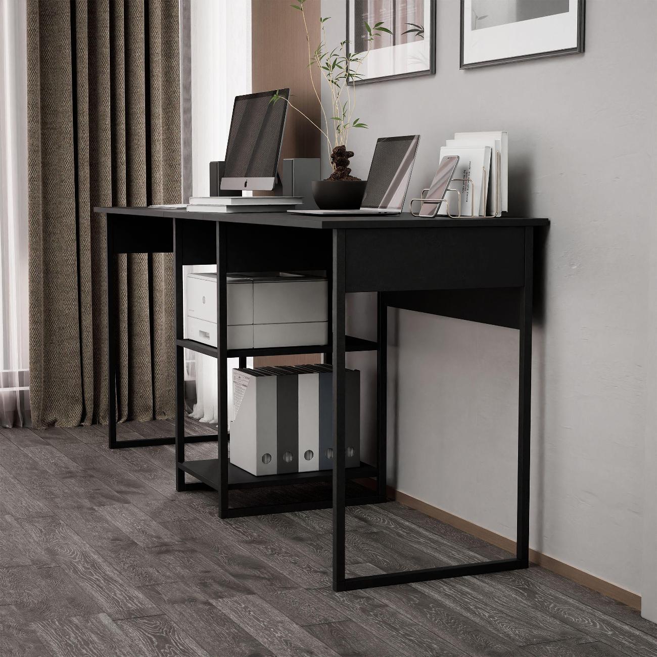 Стол письменный MFMaster Витто-7234 чёрный