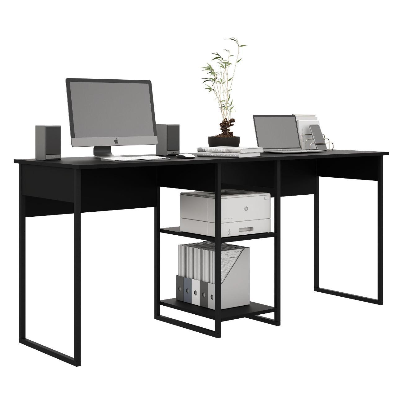 Стол письменный MFMaster Витто-7234 чёрный