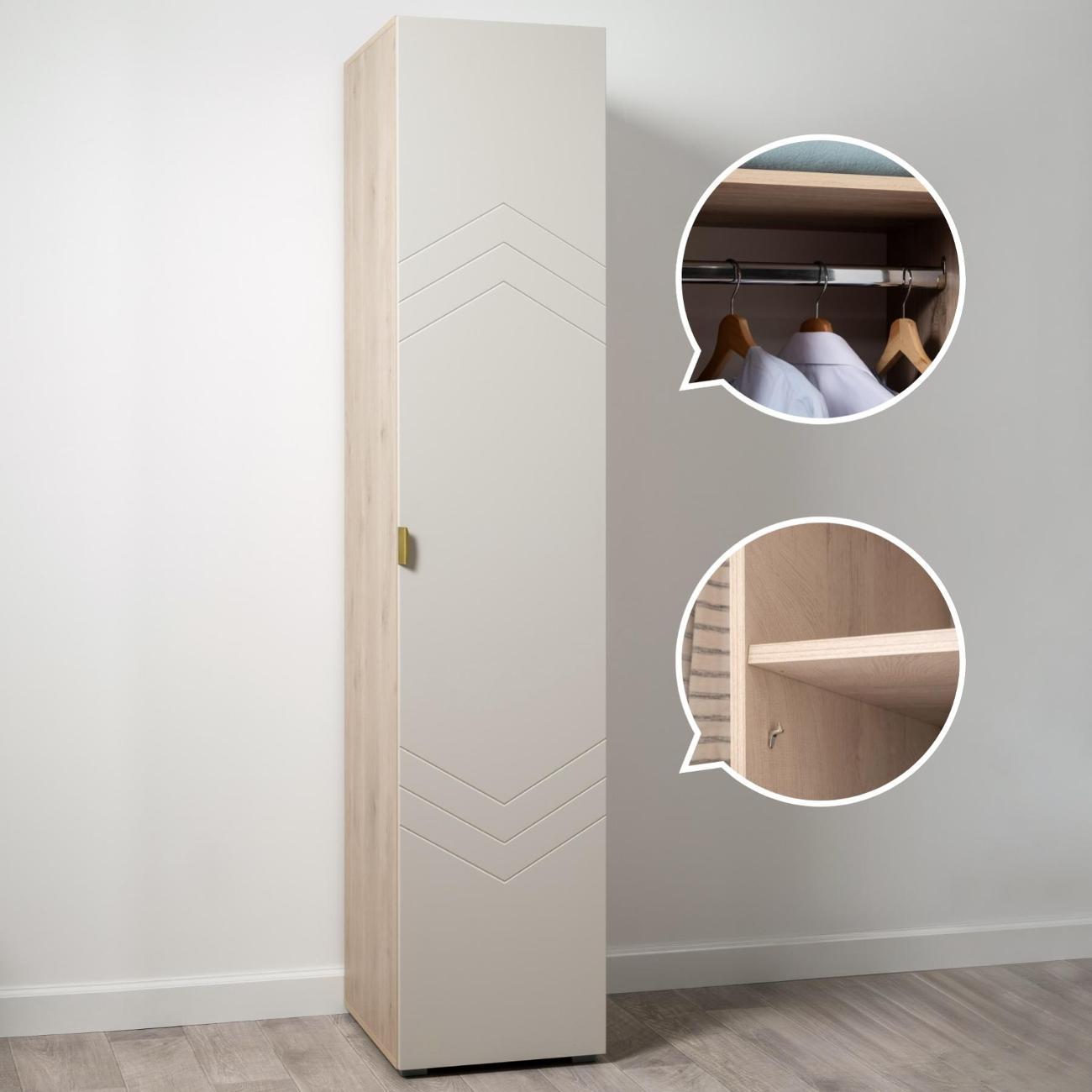 Шкаф распашной Logium Венеция Шкаф-пенал Е01704