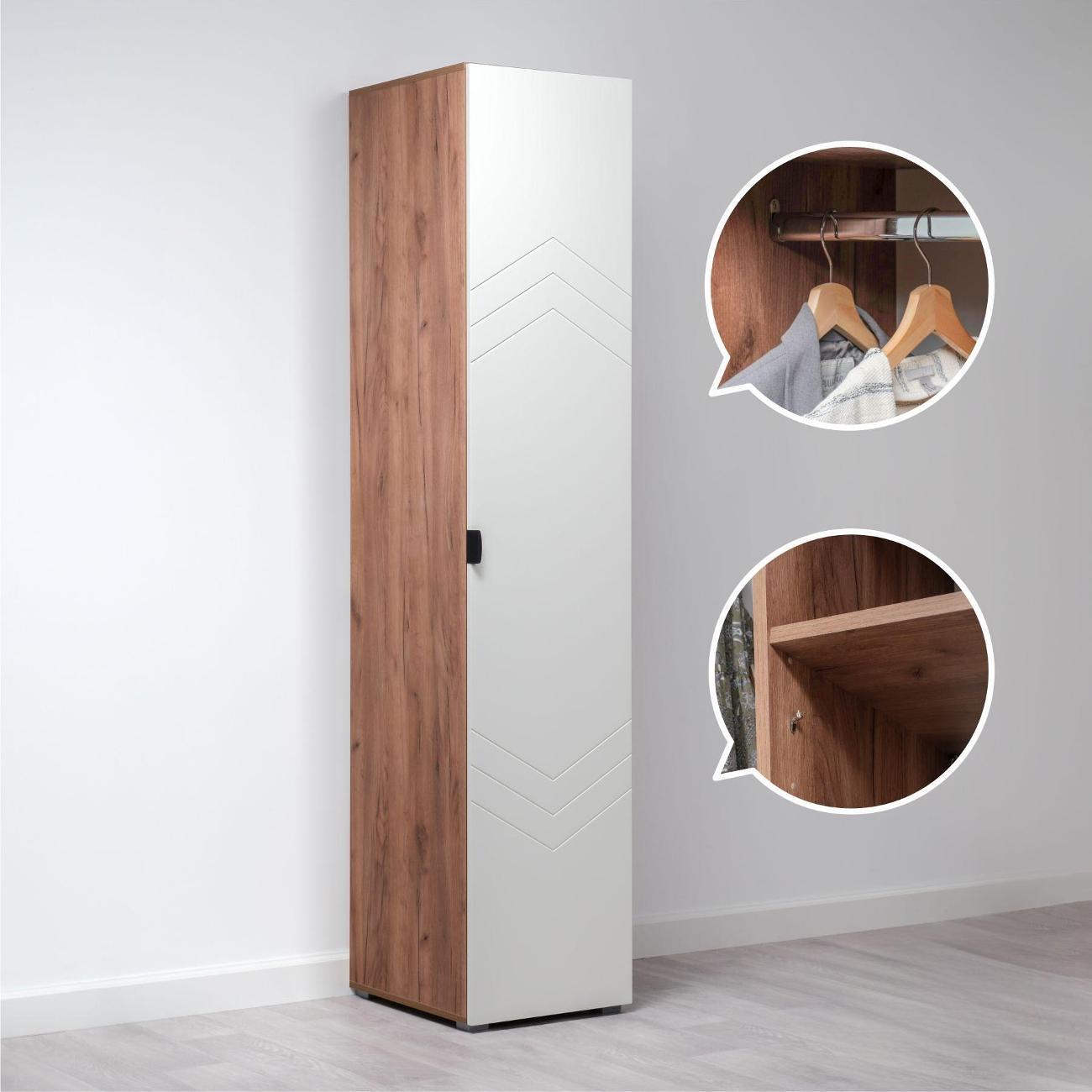 Шкаф распашной Logium Венеция Шкаф-пенал Е31837