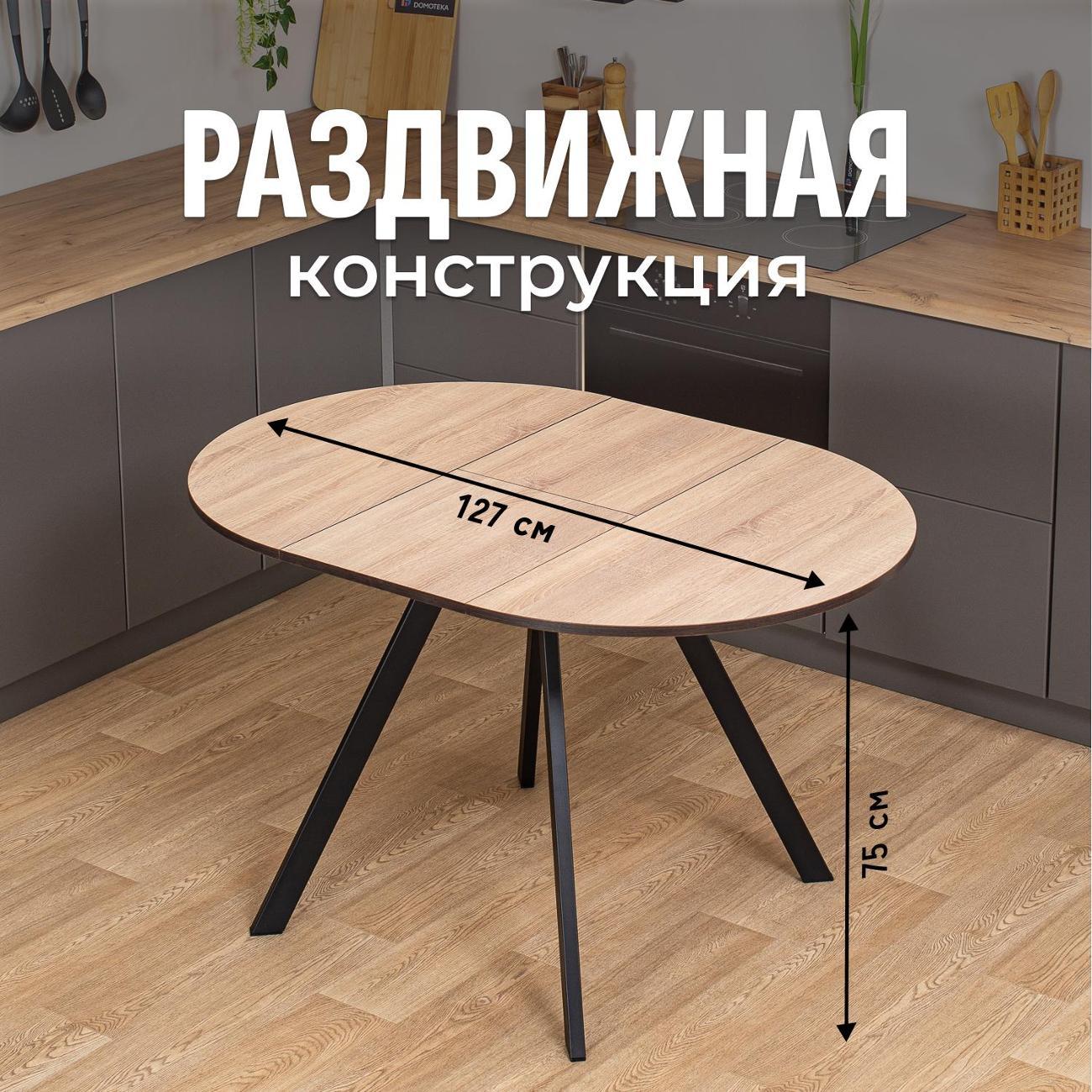 Стол обеденный Домотека Вита К ОС 95 ЧР