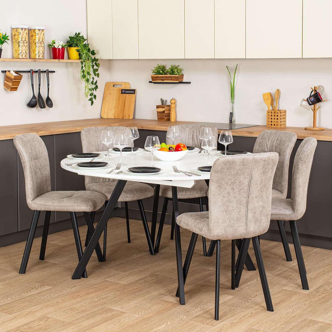 Стол обеденный Домотека Вита К-3 Бел 95 ЧР