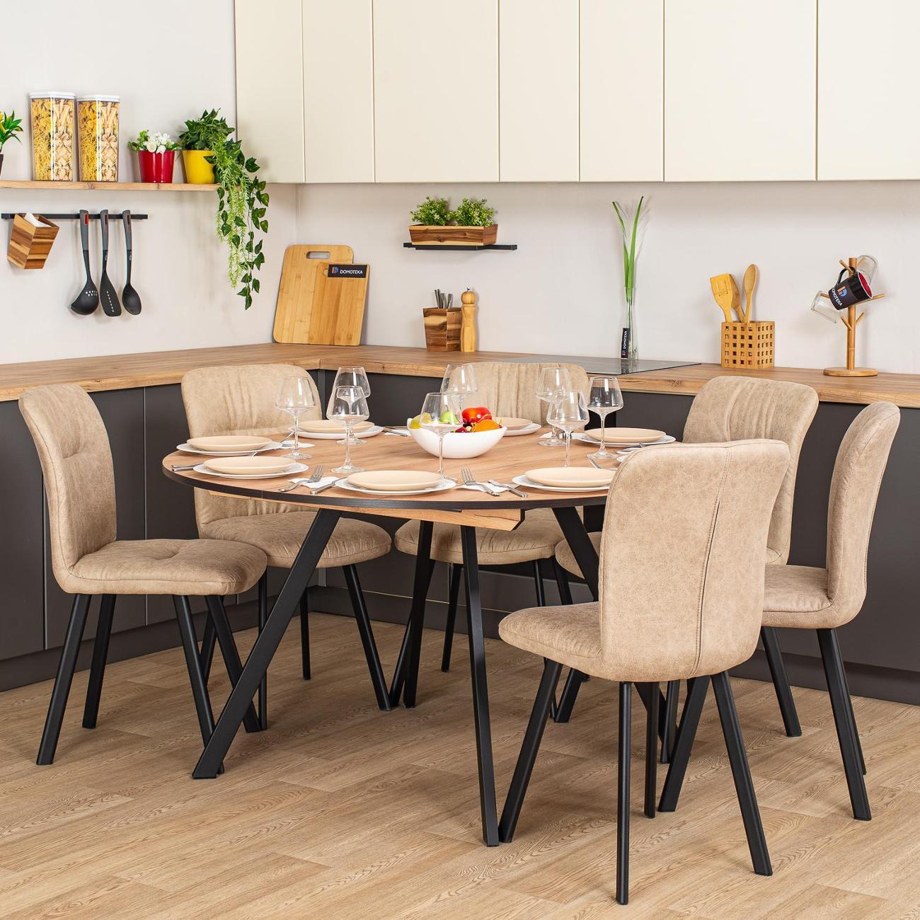 Стол обеденный Домотека Вита К-3 ДК 95 ЧР