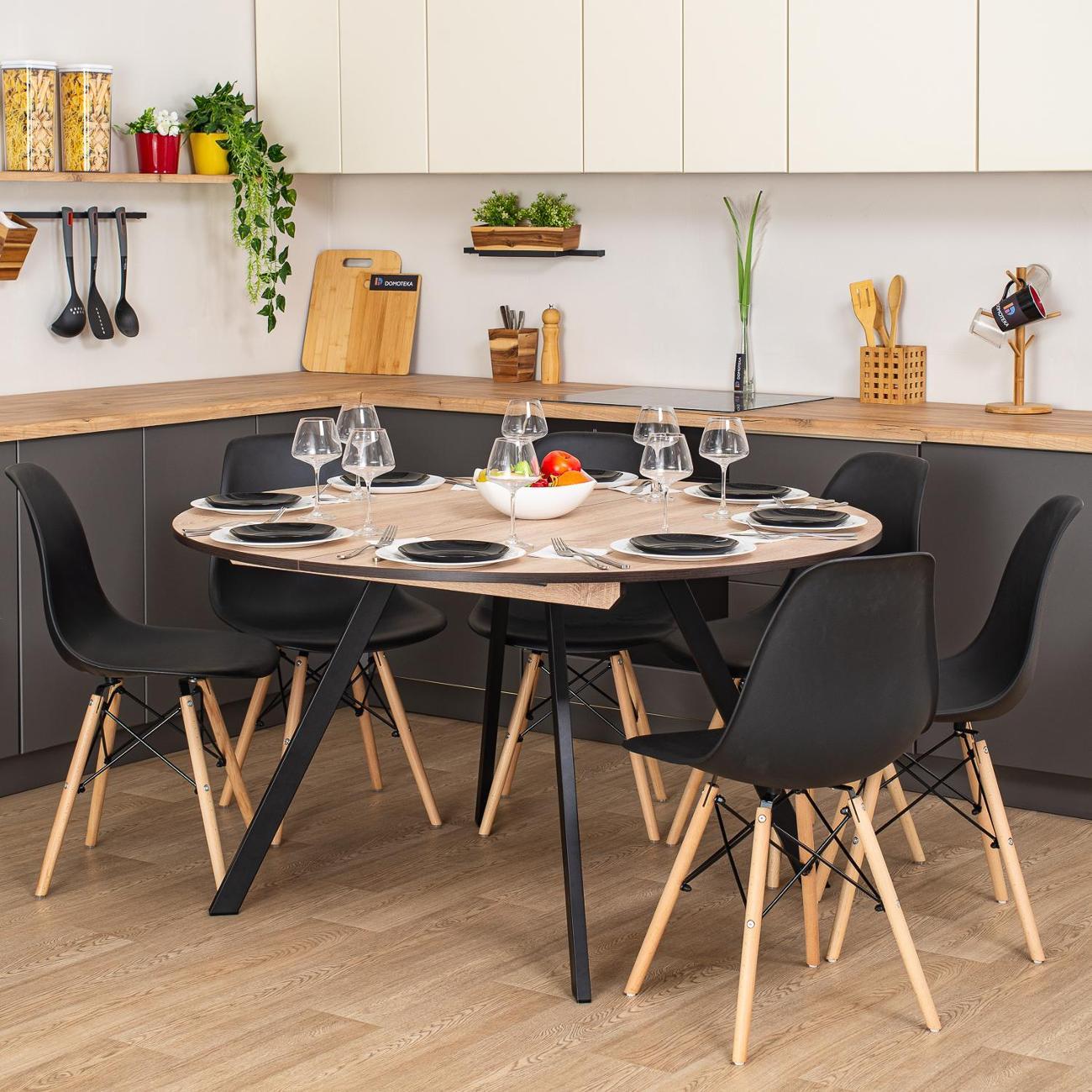 Стол обеденный Домотека Вита К-3 ОС 95 ЧР