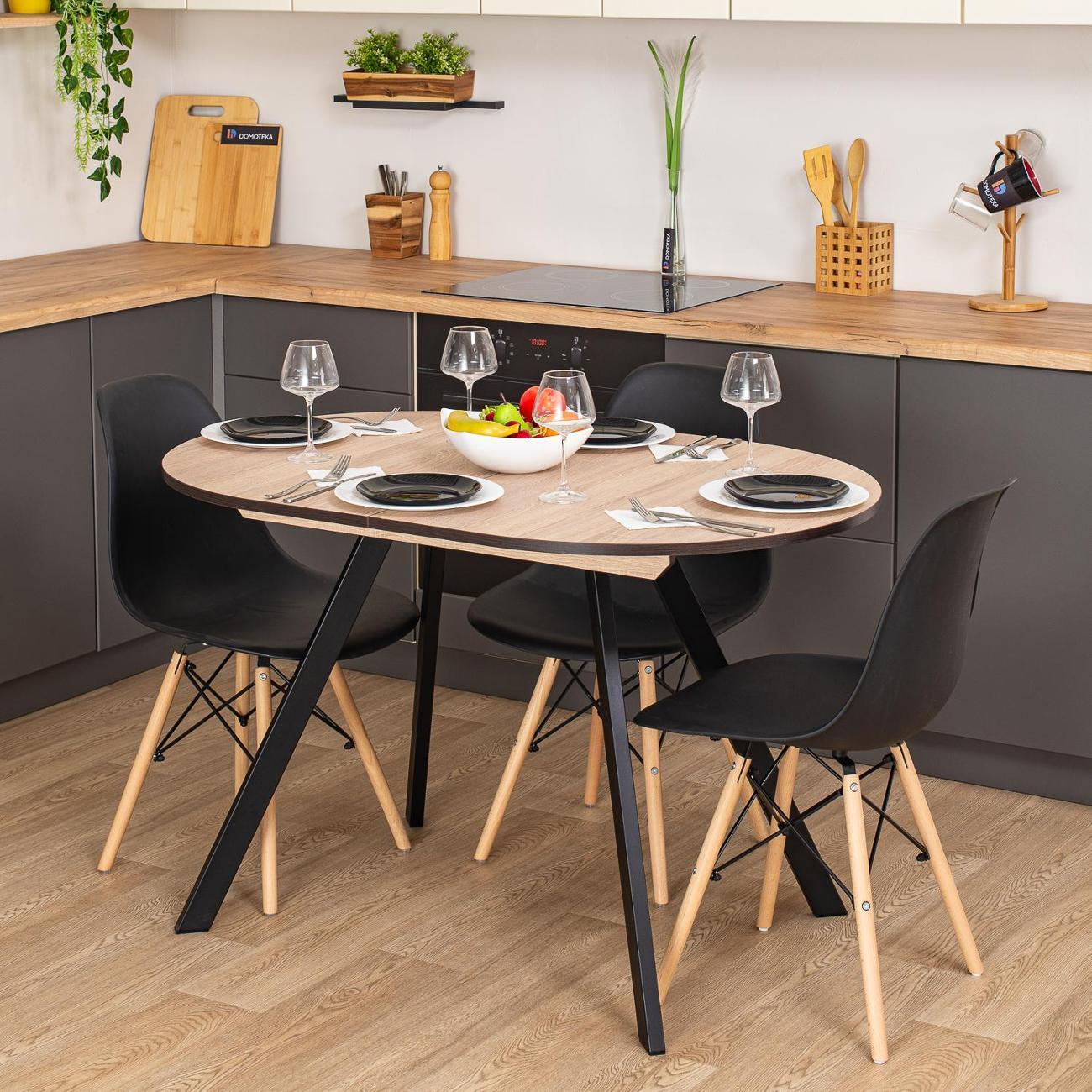 Стол обеденный Домотека Вальс О-1 ОС 95 ЧР