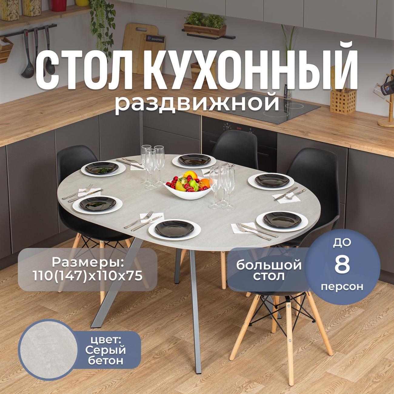 Стол обеденный Домотека Вита К-1 СБ 95 СР