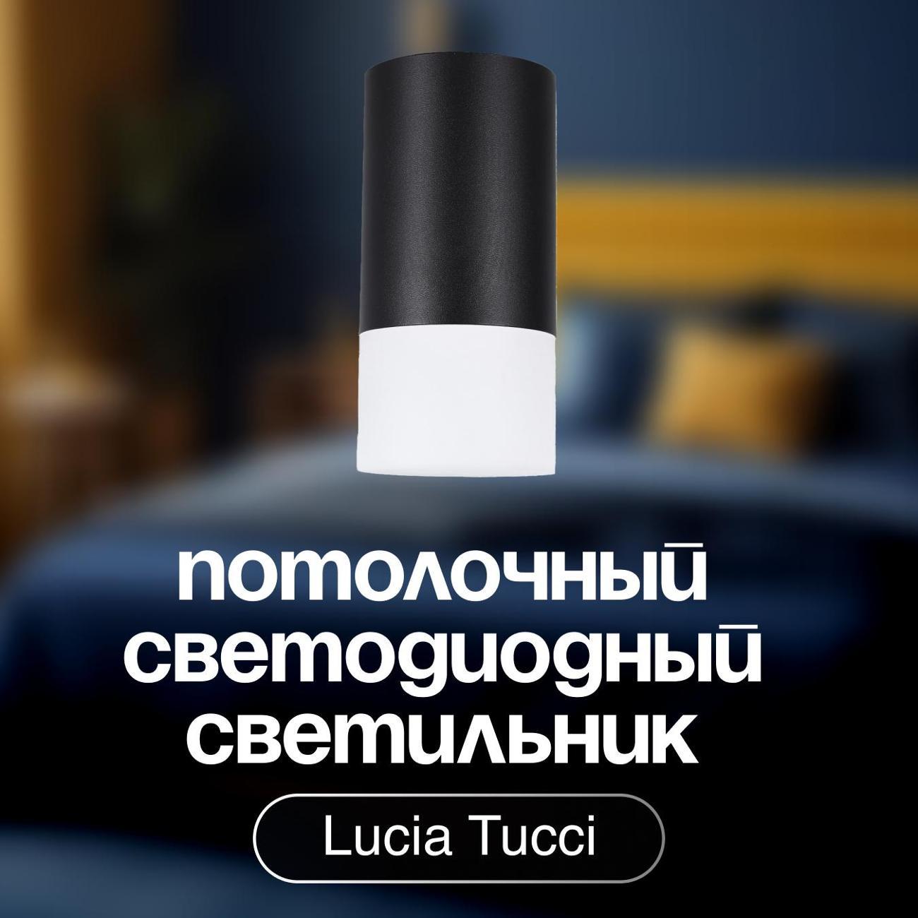 Светильник трековый, спот Lucia Tucci LTP-C006-01GU10-B фото