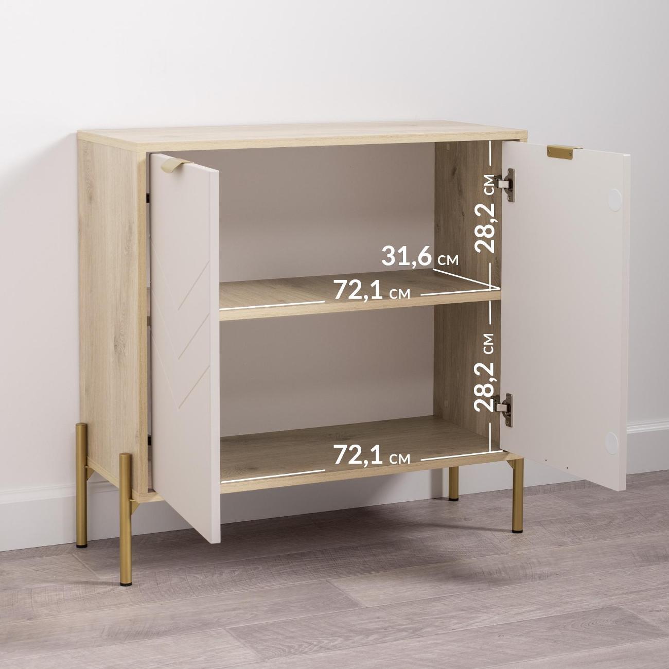 Комод Logium Венеция 16.229.02, Дуб Белый exclusive OW D4430,