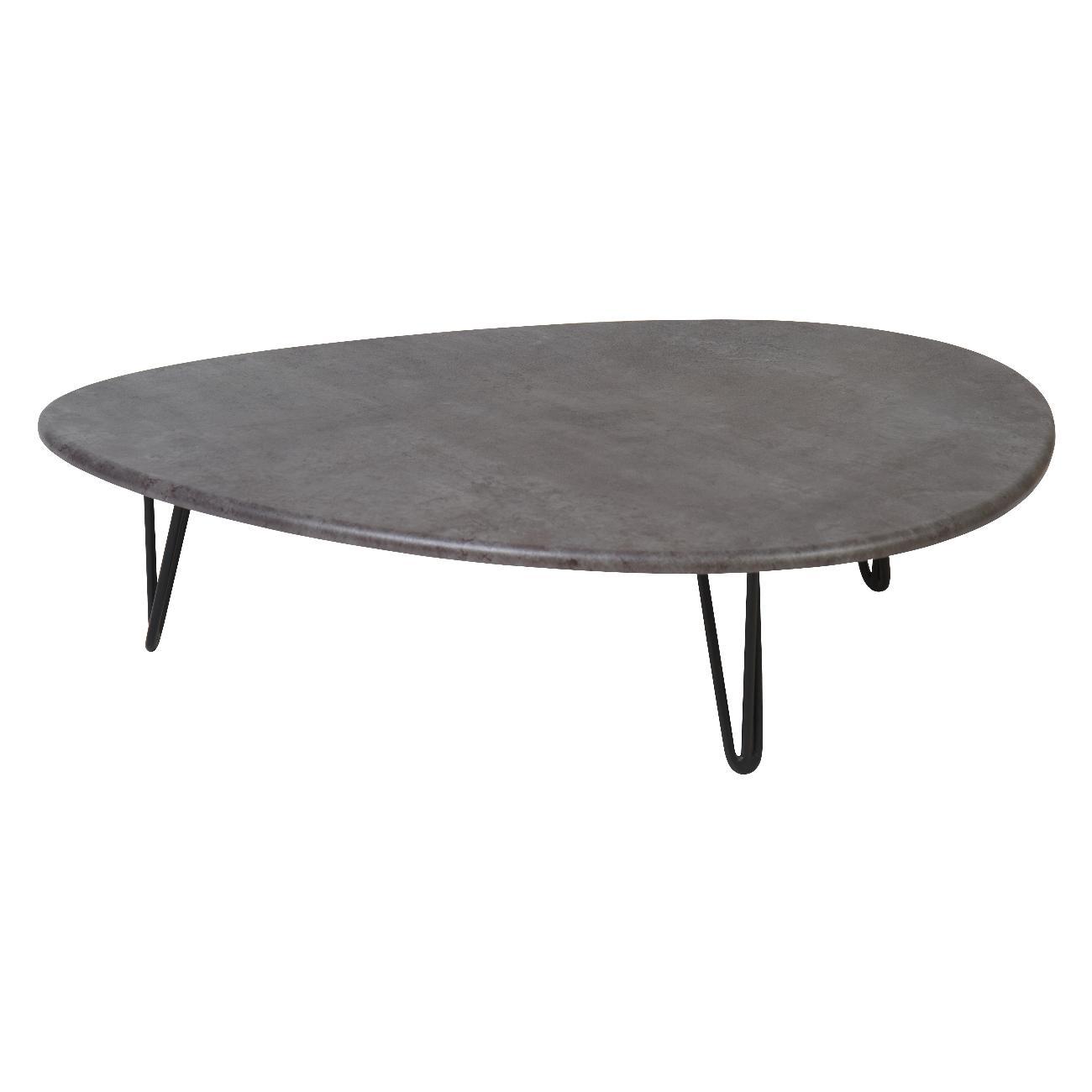 Стол журнальный Калифорния Дадли серый бетон