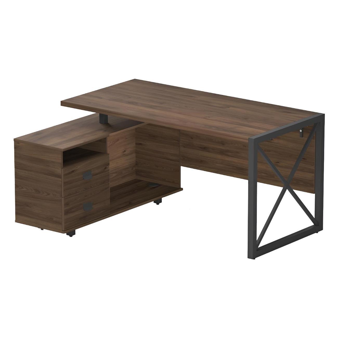 Стол письменный Калифорния Хардвиг СР01 ЛДСП Темный орех