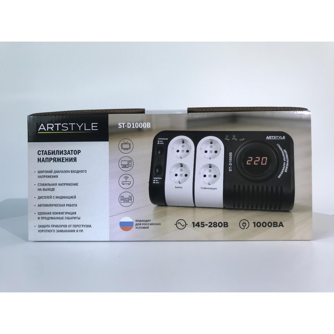Стабилизатор напряжения ARTSTYLE ST-D1000B