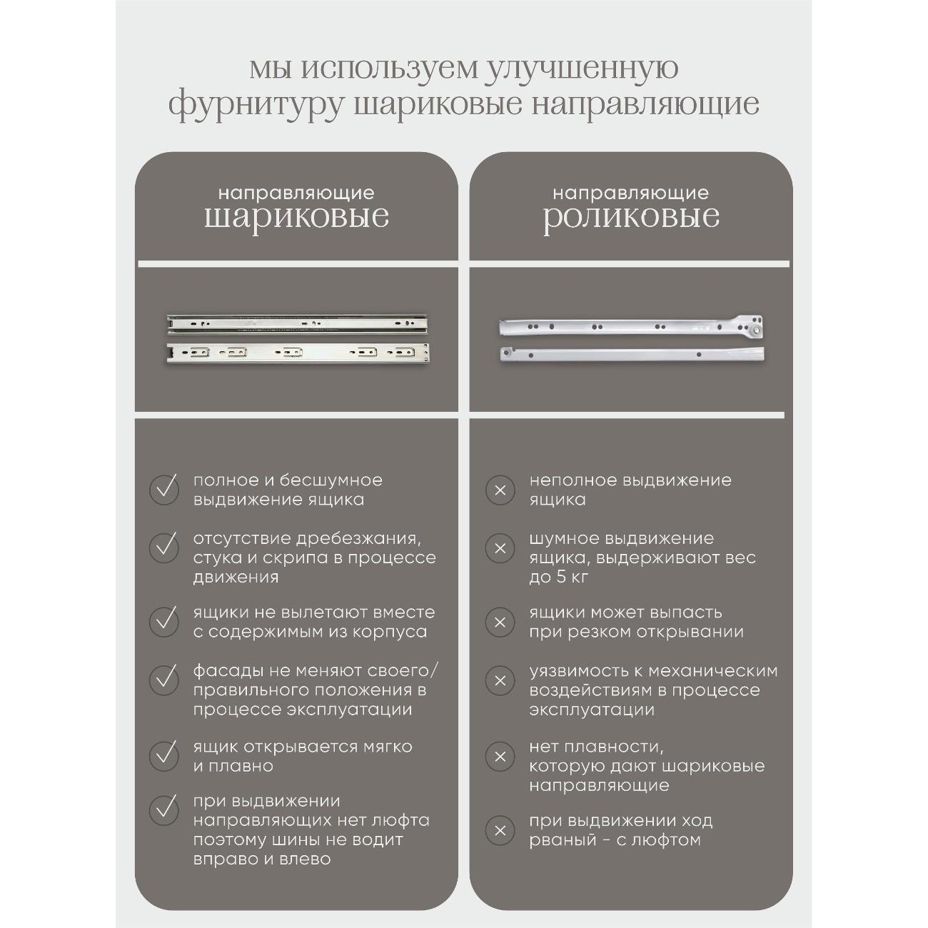 Тумба ИКОНТУМ Дуэт кашемир