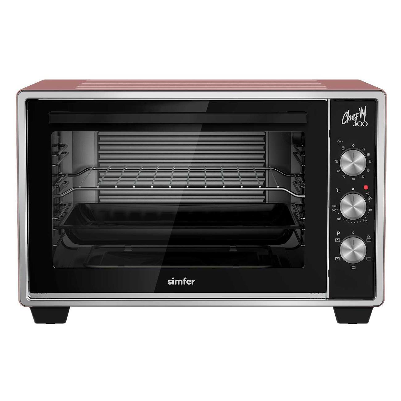 Мини-печь Simfer M30X15, розовое золото фото