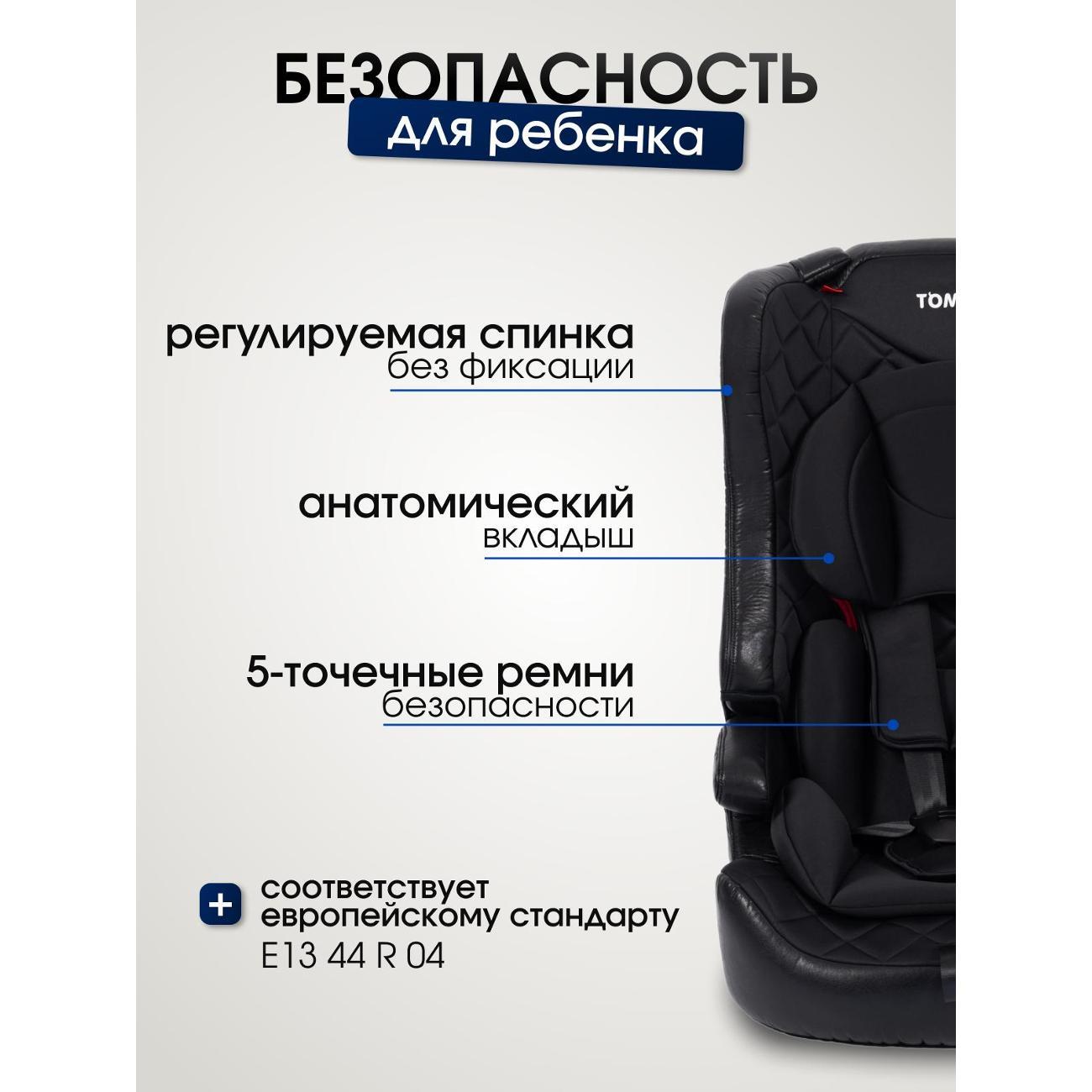Детское автокресло TOMMY Olymp HB816 черный