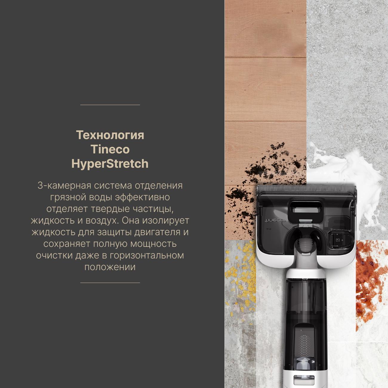 Пылесос моющий вертикальный Tineco Тинеко Floor One S6 Stretch pro Wi-Fi