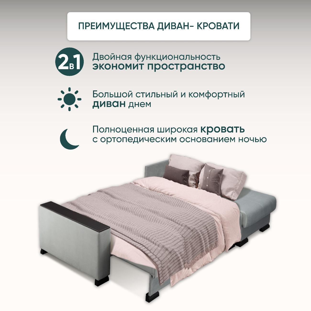 Диван Ami Николетти Люкс угловой раскладной серый вельвет