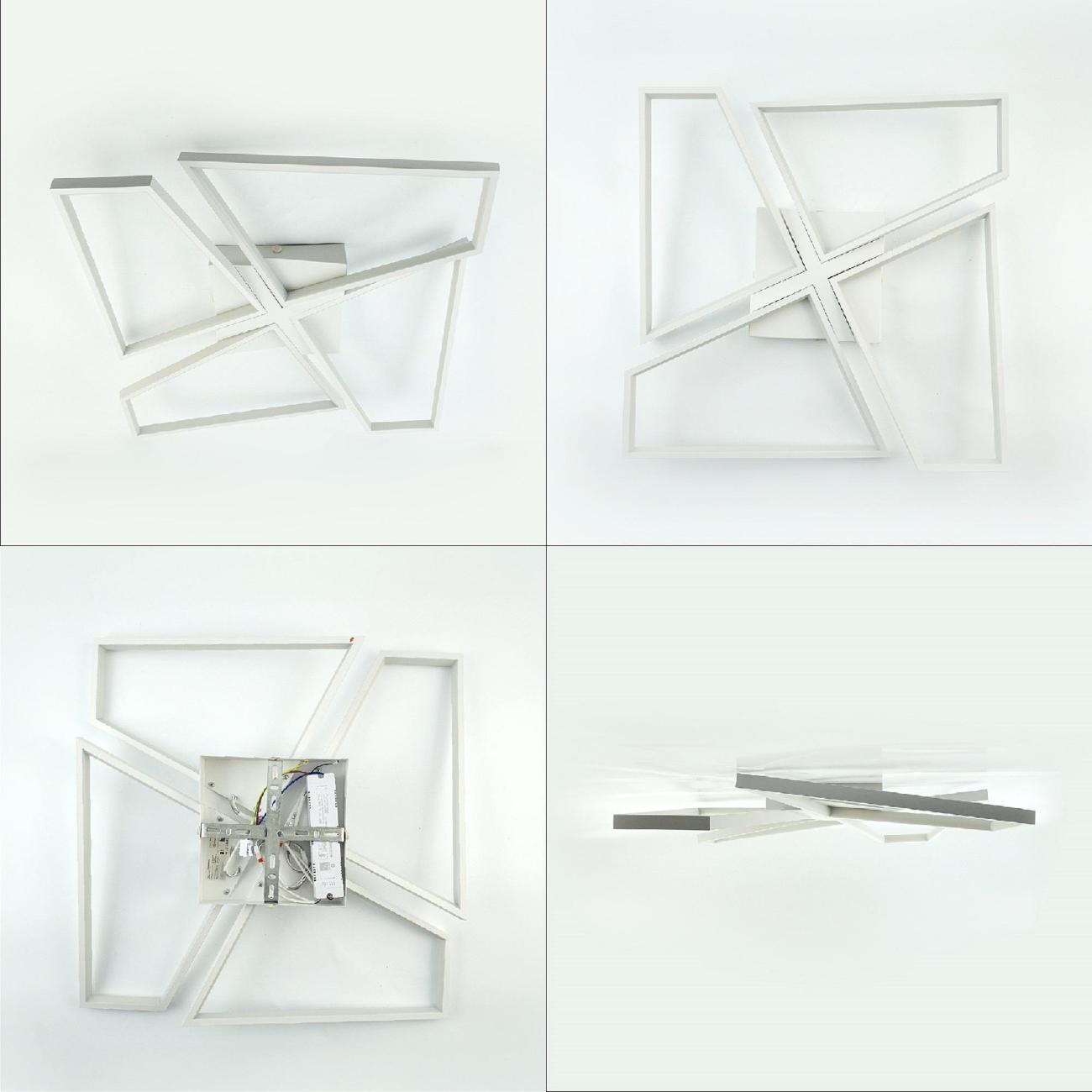 Люстра потолочная Estares ORLANDO 120W S-RC-550x550x90-WHITE