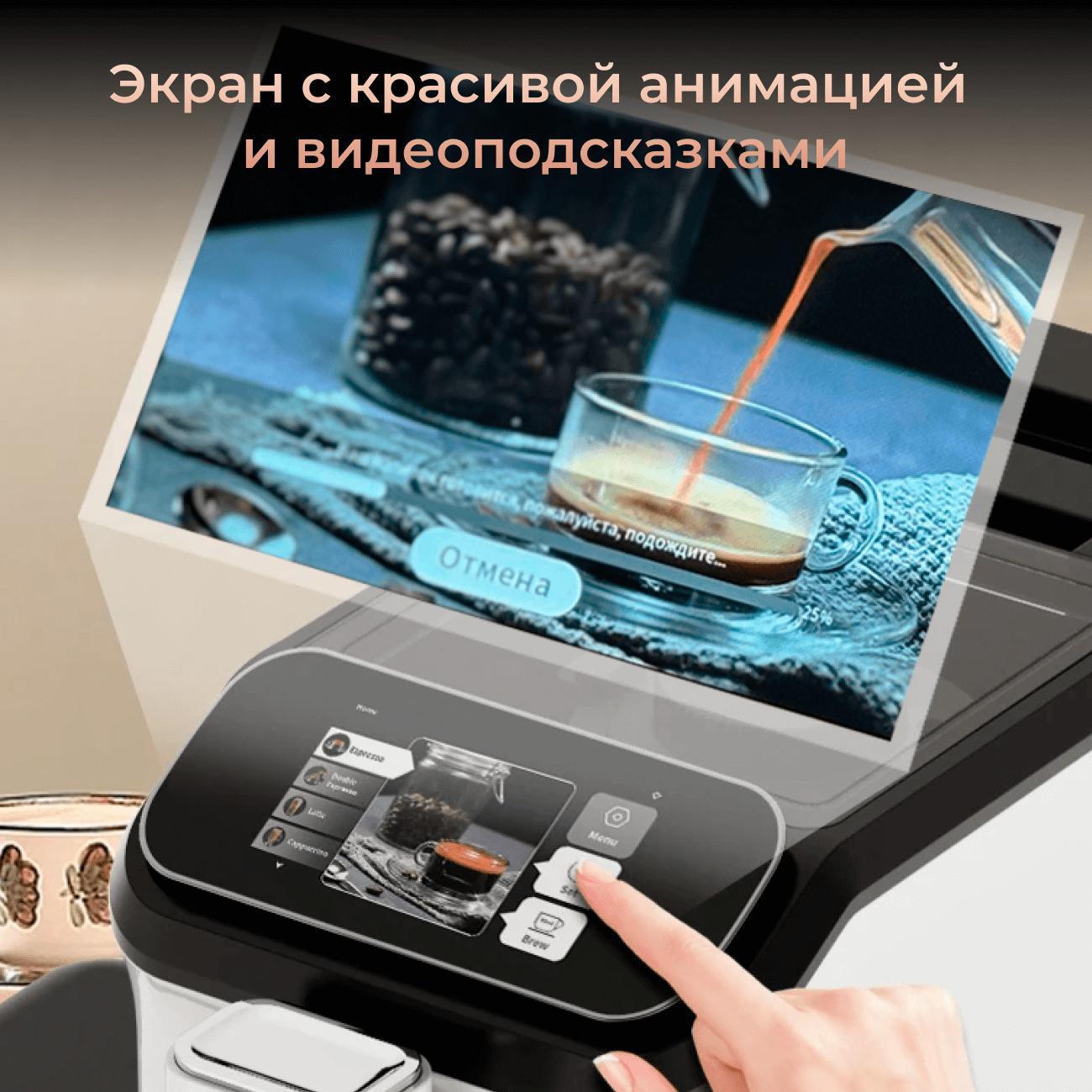 Кофемашина автоматическая KANRY HOME D5 белый