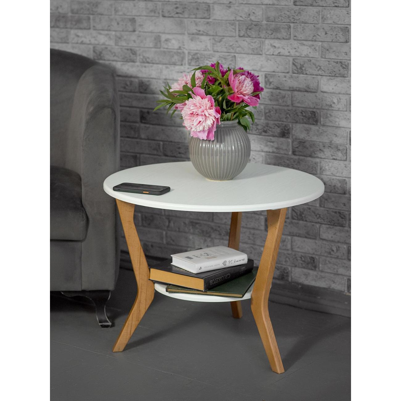 Стол Мебелик BeautyStyle 13 белый/бук