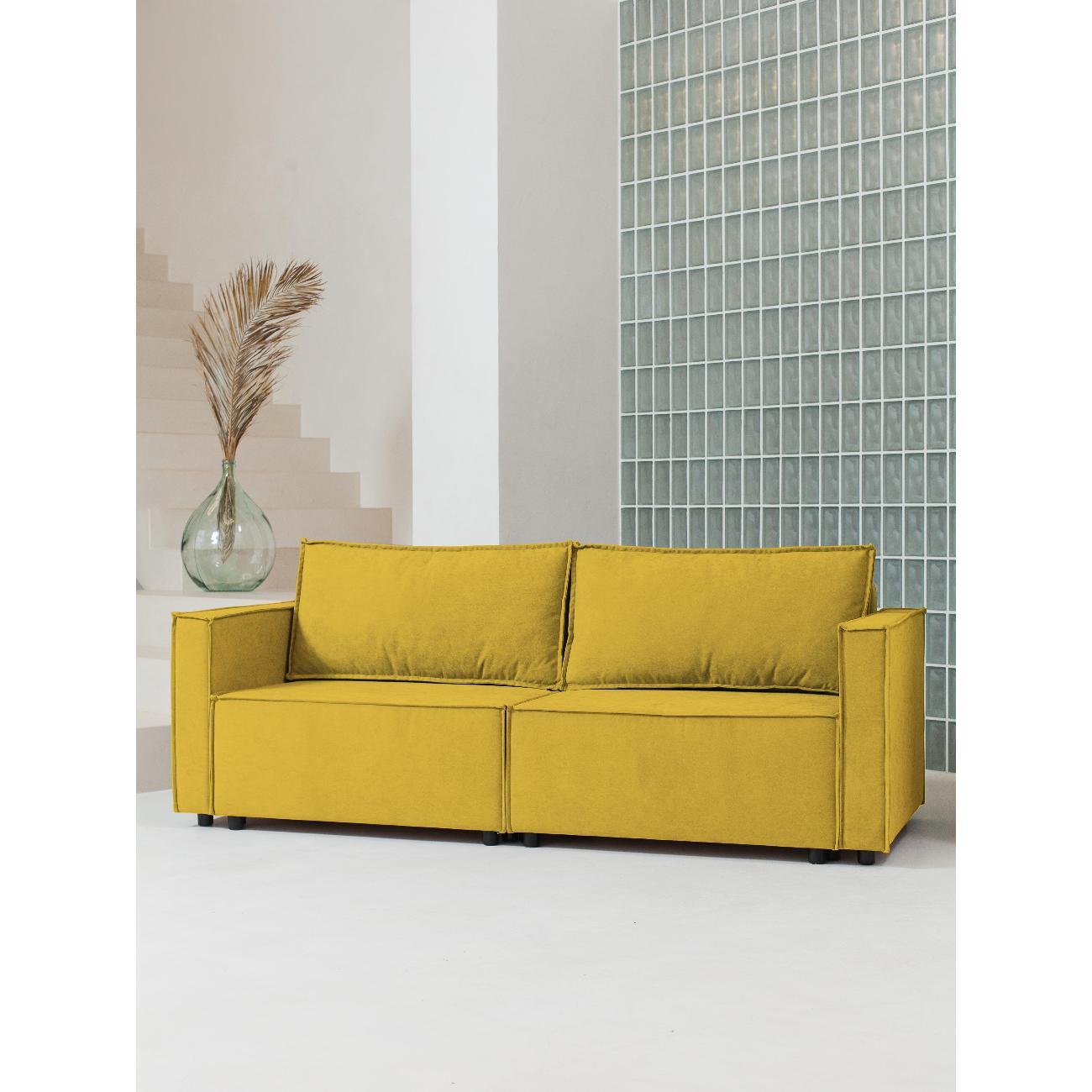 Диван CityHD ПармаПРО горчичный