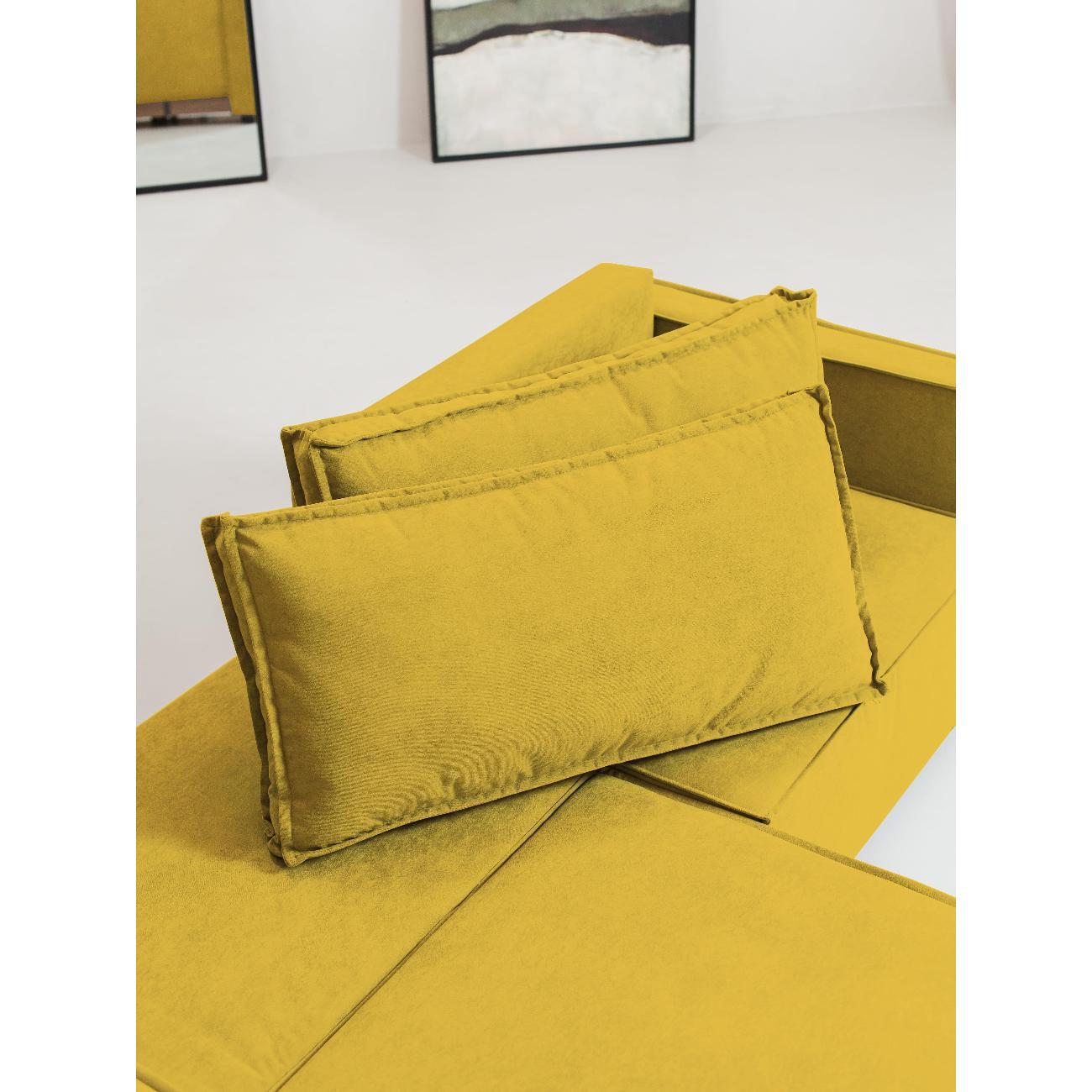 Диван CityHD ПармаПРО горчичный