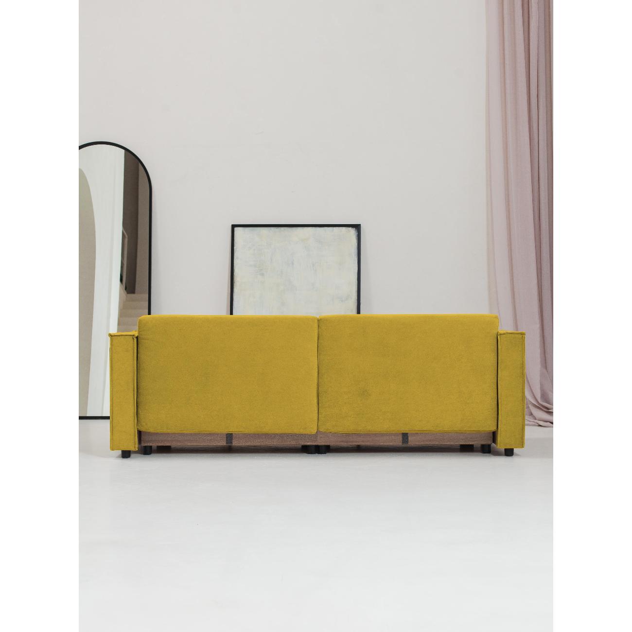 Диван CityHD ПармаПРО горчичный