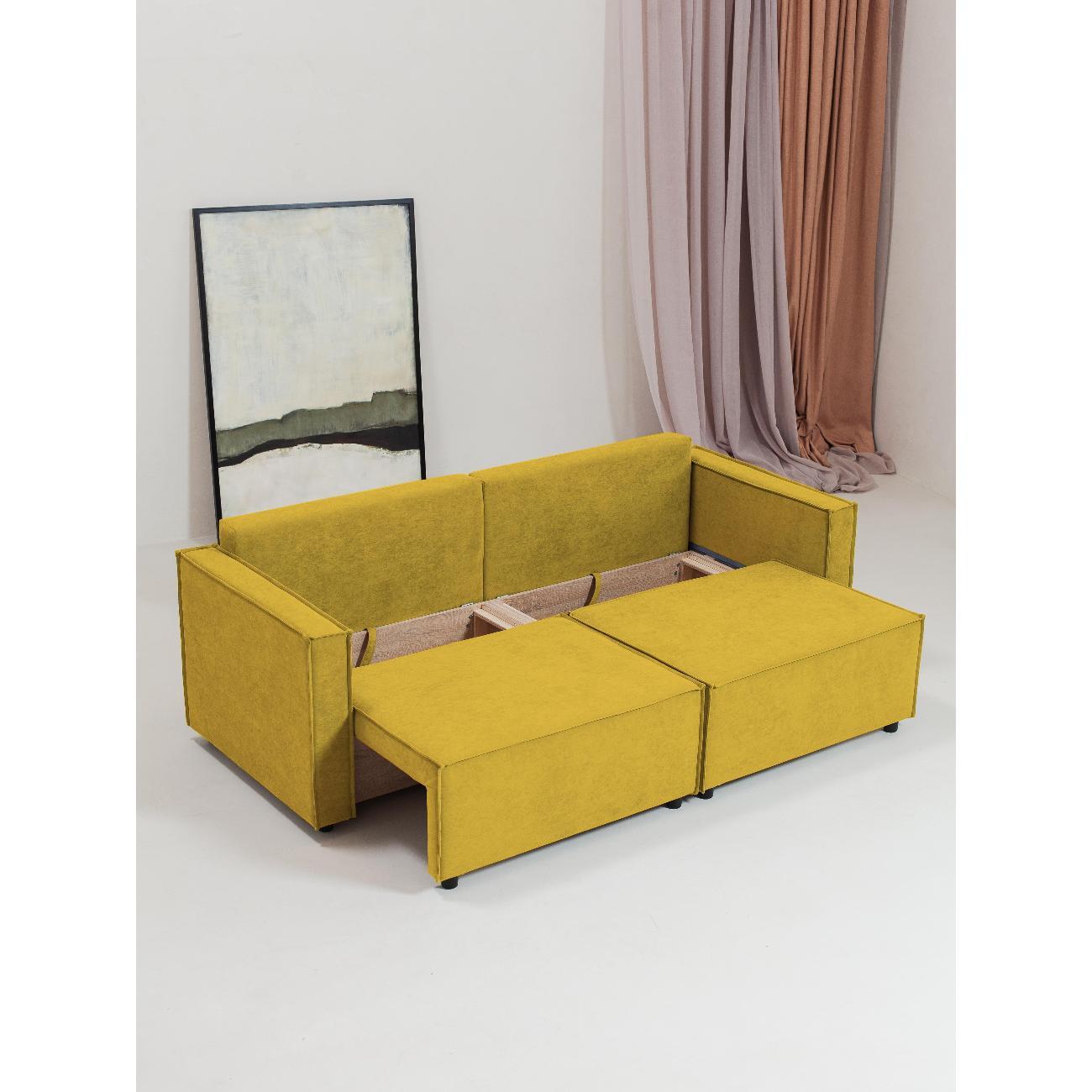 Диван CityHD ПармаПРО горчичный