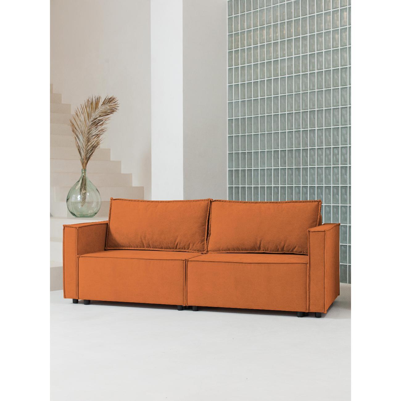 Диван CityHD ПармаПРО оранжевый