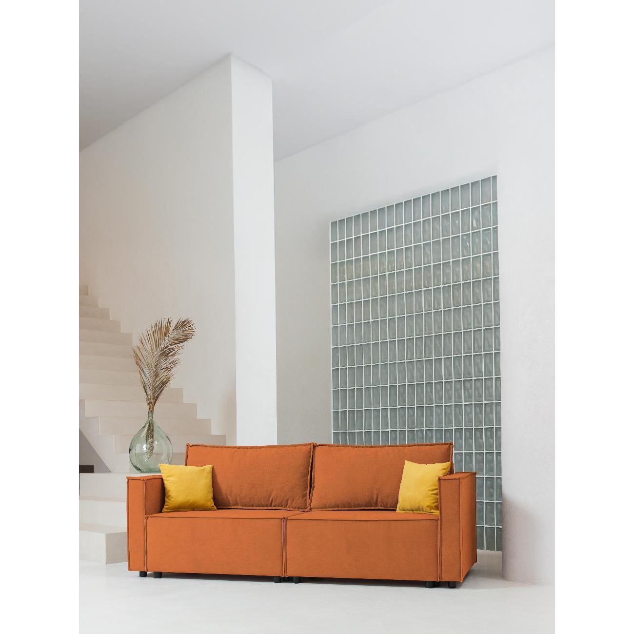 Диван CityHD ПармаПРО оранжевый