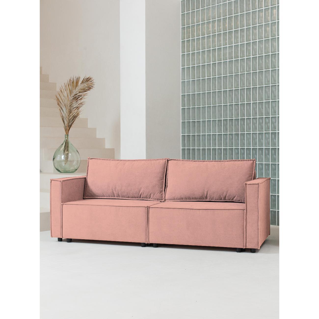 Диван CityHD ПармаПРО розовый