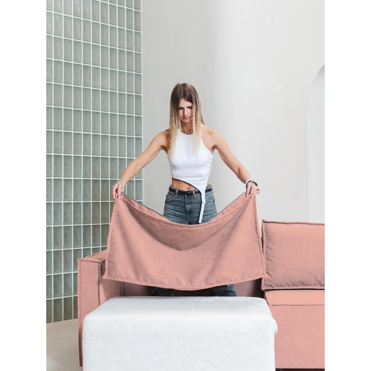 Диван CityHD ПармаПРО розовый