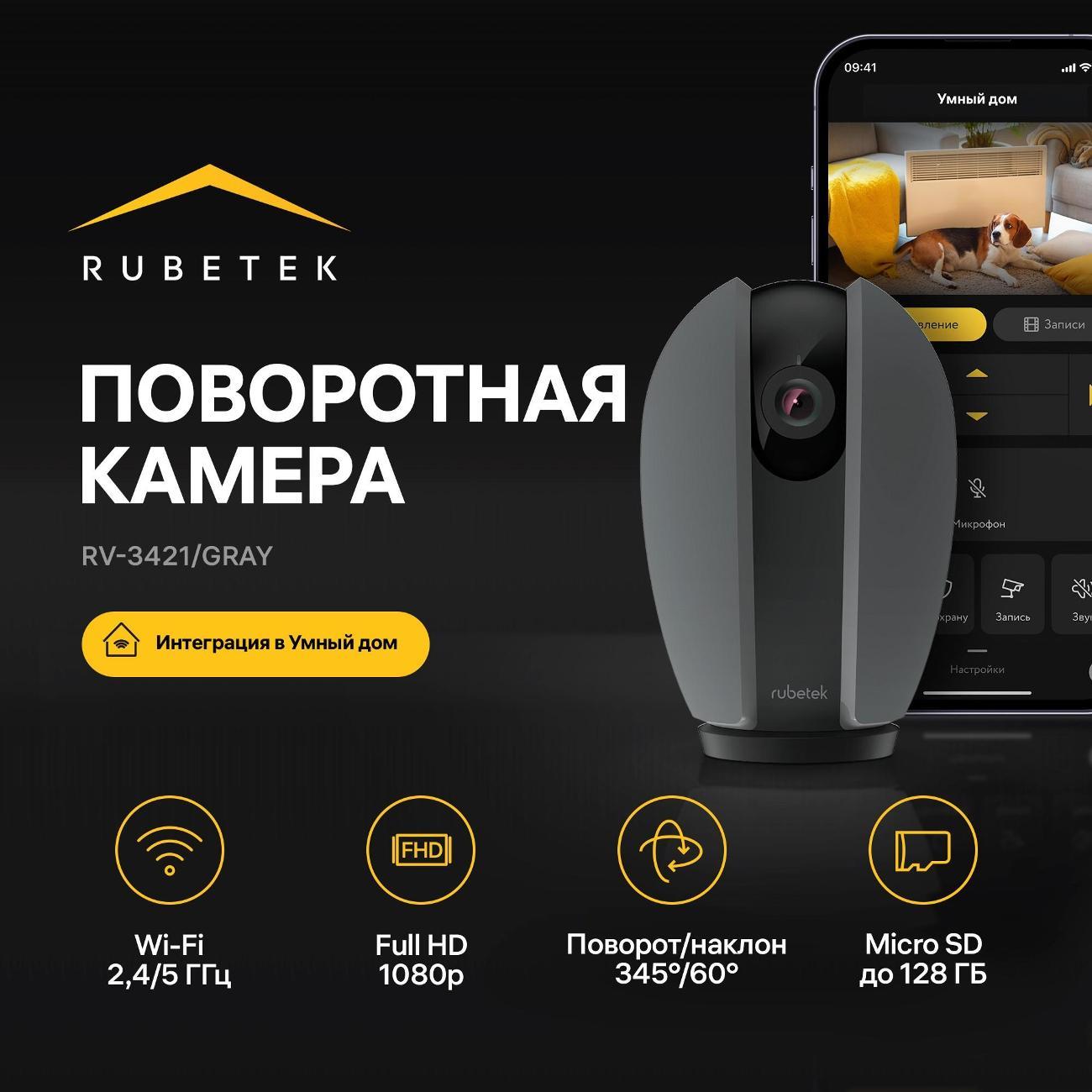 IP-камера Rubetek RV-3421 серая фото